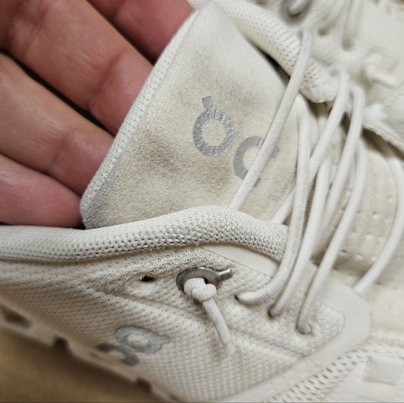 On Cloud On Running White Sneakers Size 7.5 - Picture 7 of 9